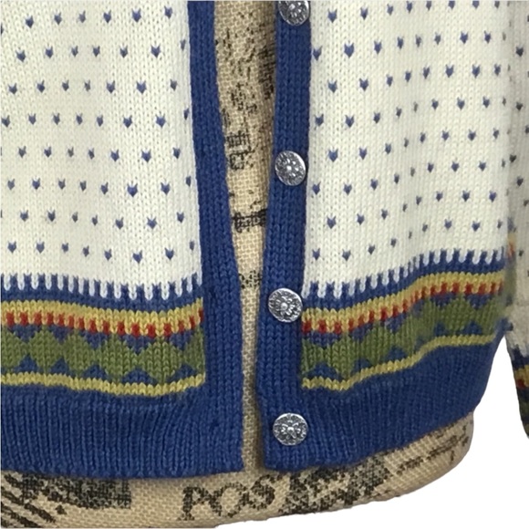 Viking Knit Handmade in Norway Wool Cardigan Vintage - Picture 7 of 10